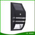 Iluminação solar exterior do diodo emissor de luz da luz do jardim da lâmpada de parede 2LED da porta com o sensor de movimento de PIR para o caminho